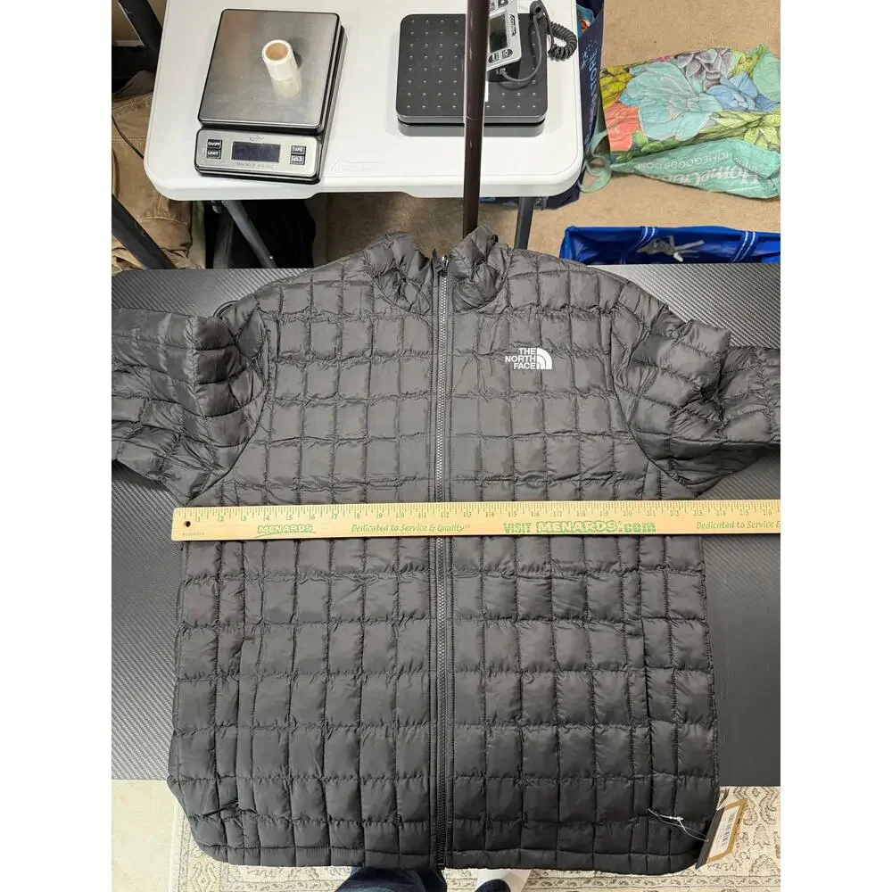 North Face Thermoball Puffer Jacket Black Mens Large NEW Quilted Outdoors